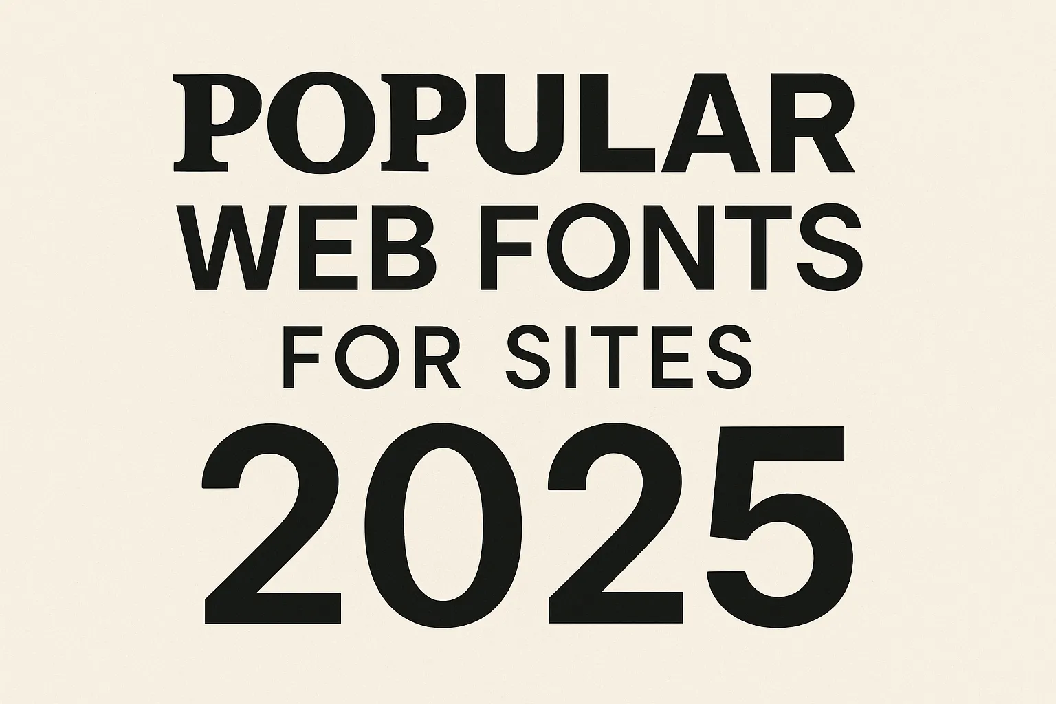 Popularne czcionki dla stron internetowych 2025 Popularne czcionki dla stron internetowych 2025